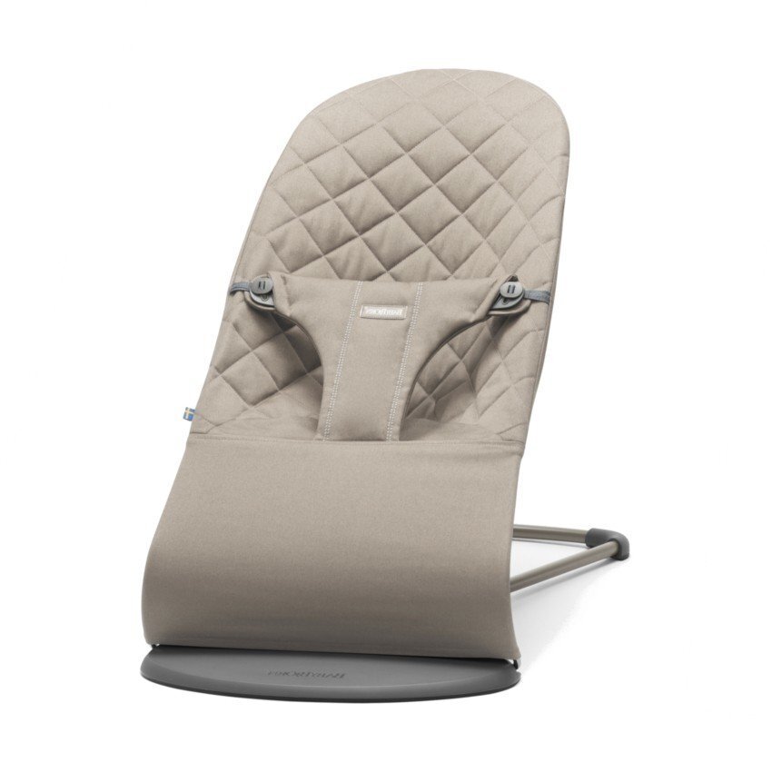 BabyBjörn lamamistool Bliss Cotton Sand Grey, hall hind ja info | Beebi lamamistoolid | kaup24.ee