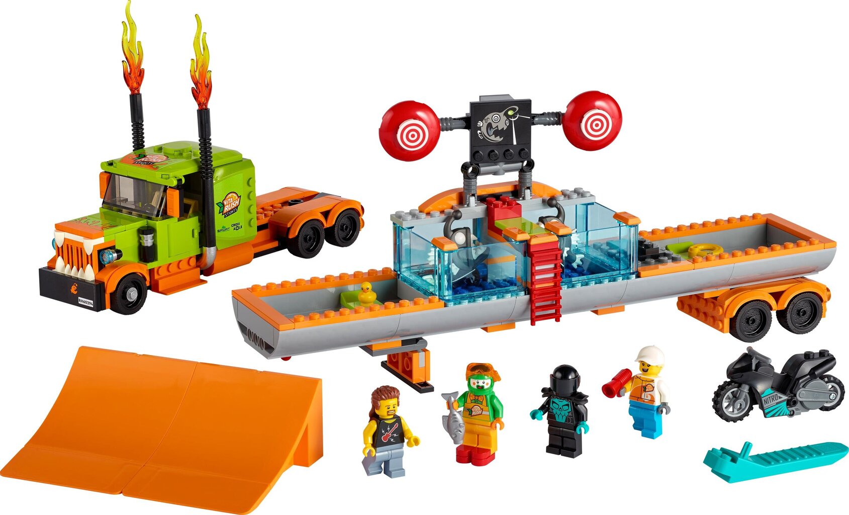 60294 LEGO® City Trikinäituse veoauto hind ja info | Klotsid ja konstruktorid | kaup24.ee