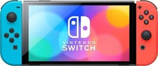Nintendo Switch OLED Red & Blue, 64ГБ цена и информация | Игровые приставки | kaup24.ee