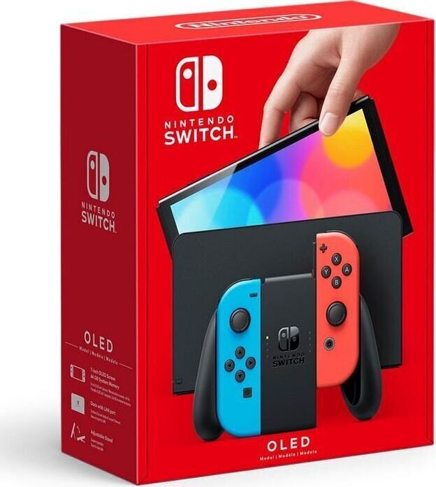 CONSOLE SWITCH OLED BLUE/RED/HEG-S-KABAA(EUR) NINTENDO цена и информация | Mängukonsoolid | kaup24.ee