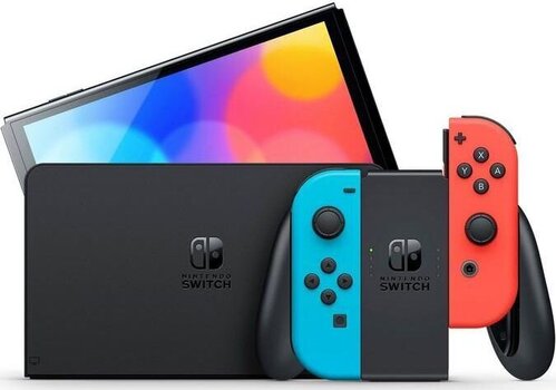 Nintendo Switch OLED Red & Blue, 64ГБ цена и информация | Игровые приставки | kaup24.ee