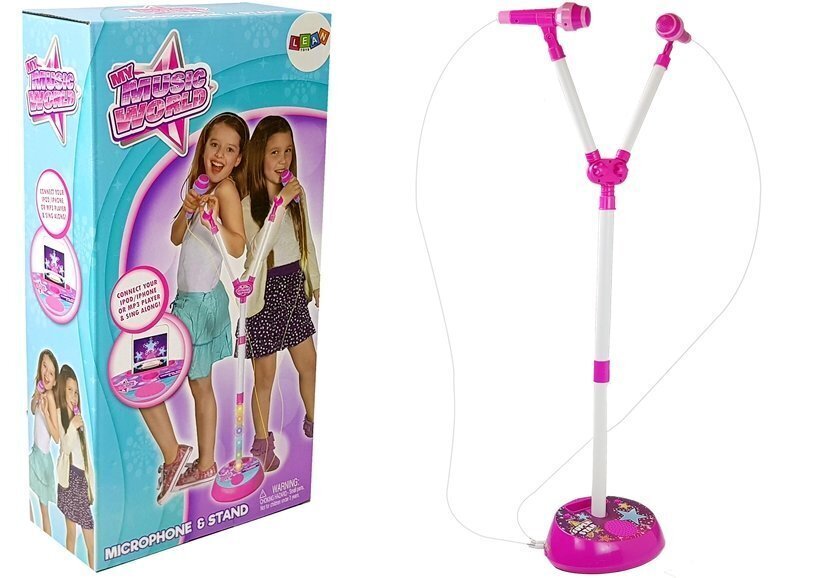 Kaks mikrofoni koos alusega My Music World MP3, roosa hind ja info | Arendavad mänguasjad | kaup24.ee
