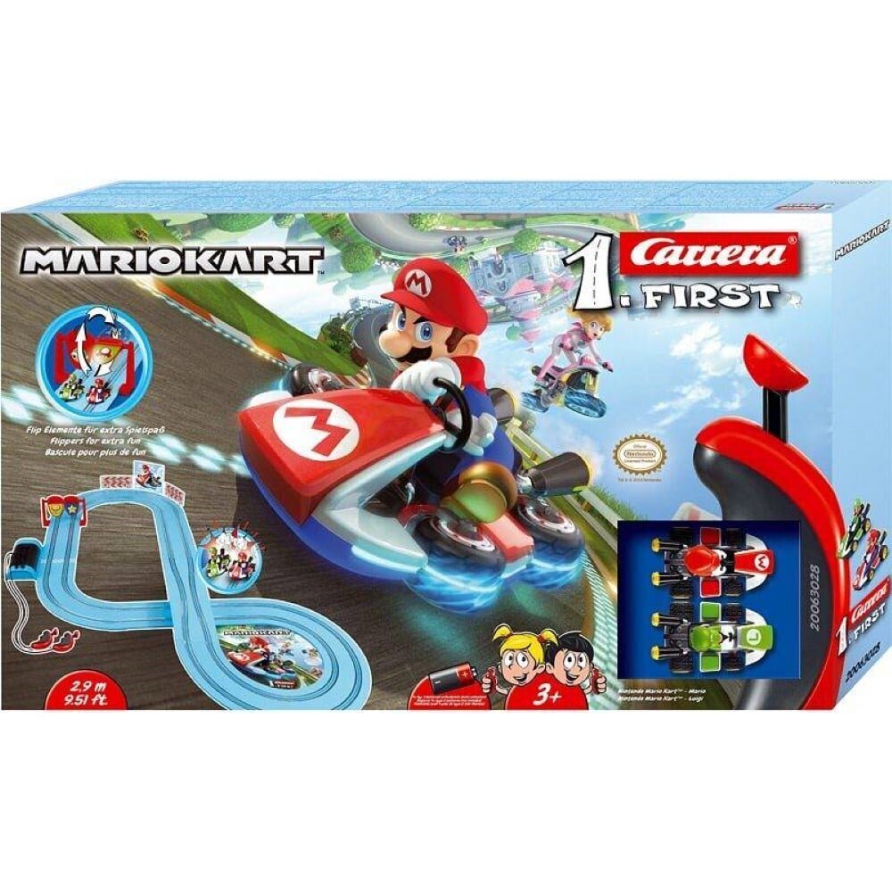 Võistlusrada Carrera First Nintendo Mariokart Mario & Luigi - 2,9 meetrit (20063028) цена и информация | Poiste mänguasjad | kaup24.ee