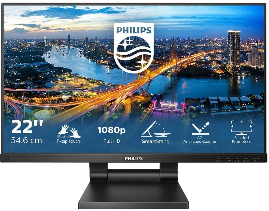 22 Full HD peegeldusvastane puutetundlik ekraan Philips B Line 222B1TC/00 hind ja info | Monitorid | kaup24.ee