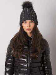 Tumehall soojustatud müts aplikatsioonidega hind ja info | Naiste mütsid ja peapaelad | kaup24.ee