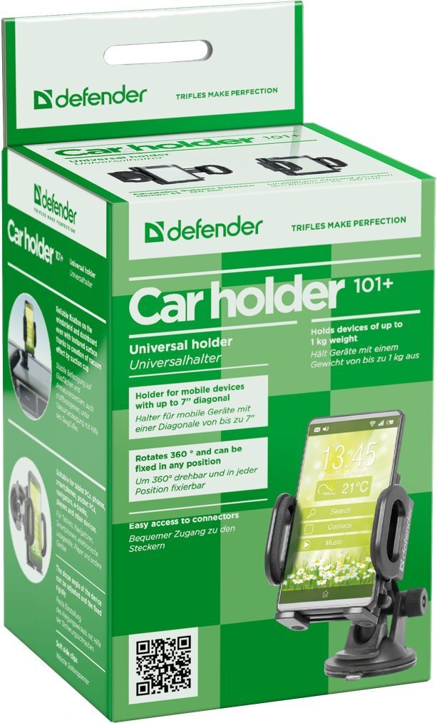 Sõidukis kasutatav universaalne hoidja Defender Car holder 101+ - hind ja info | Mobiiltelefonide hoidjad | kaup24.ee