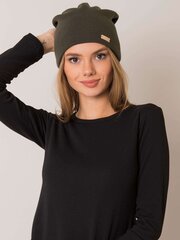 RUE PARIS Khaki tavaline müts hind ja info | Naiste mütsid ja peapaelad | kaup24.ee