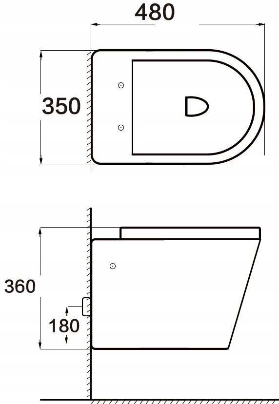 WC-pott Mexen Rico Rimless Slim Duroplast aeglaselt isesulguva kaanega, Black mat hind ja info | WС-potid | kaup24.ee