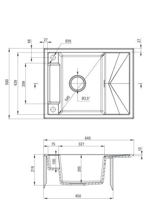 Graniidist magnetitega köögivalamu Deante Magnetic ZRM G11A, Metallic graphite hind ja info | Köögivalamud | kaup24.ee