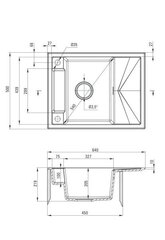 Deante granitinė virtuvinė plautuvė su magnetais Deante Magnetic ZRM S11A, Metallic grey цена и информация | Раковины на кухню | kaup24.ee