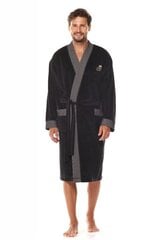 Мужской халат 2050 Black цена и информация | Мужские халаты, пижамы | kaup24.ee