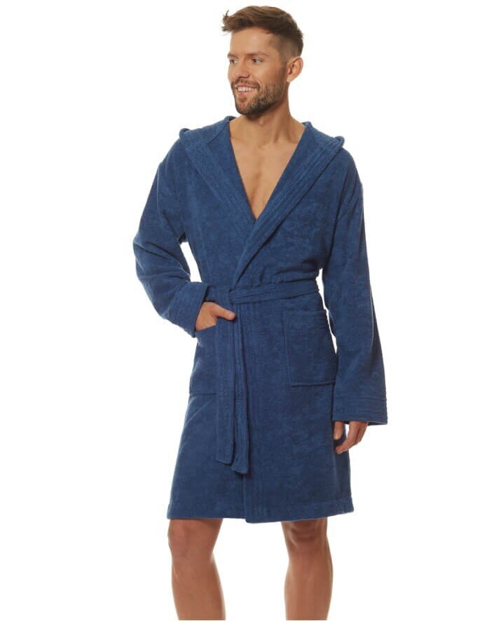 Meeste hommikumantel 2103 MN-Shirt navy hind ja info | Meeste hommikumantlid, pidžaamad | kaup24.ee