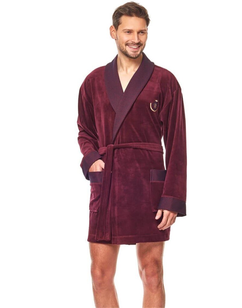 Meeste hommikumantel 9101 bordo hind ja info | Meeste hommikumantlid, pidžaamad | kaup24.ee