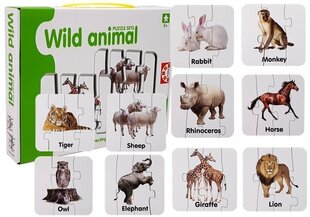 Развивающая головоломка Дикие животные 40 д. цена и информация | Пазлы | kaup24.ee