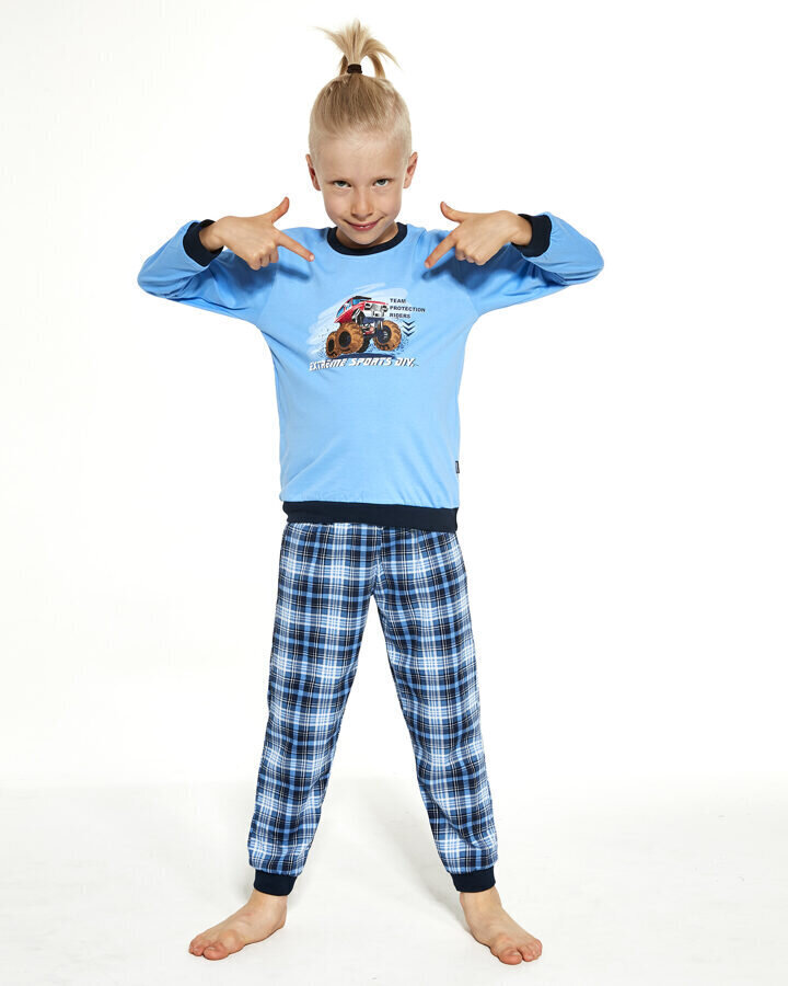 Pidžaama poistele pikkade pükstega Cornette Extreme, sinine цена и информация | Poiste hommikumantlid ja pidžaamad | kaup24.ee