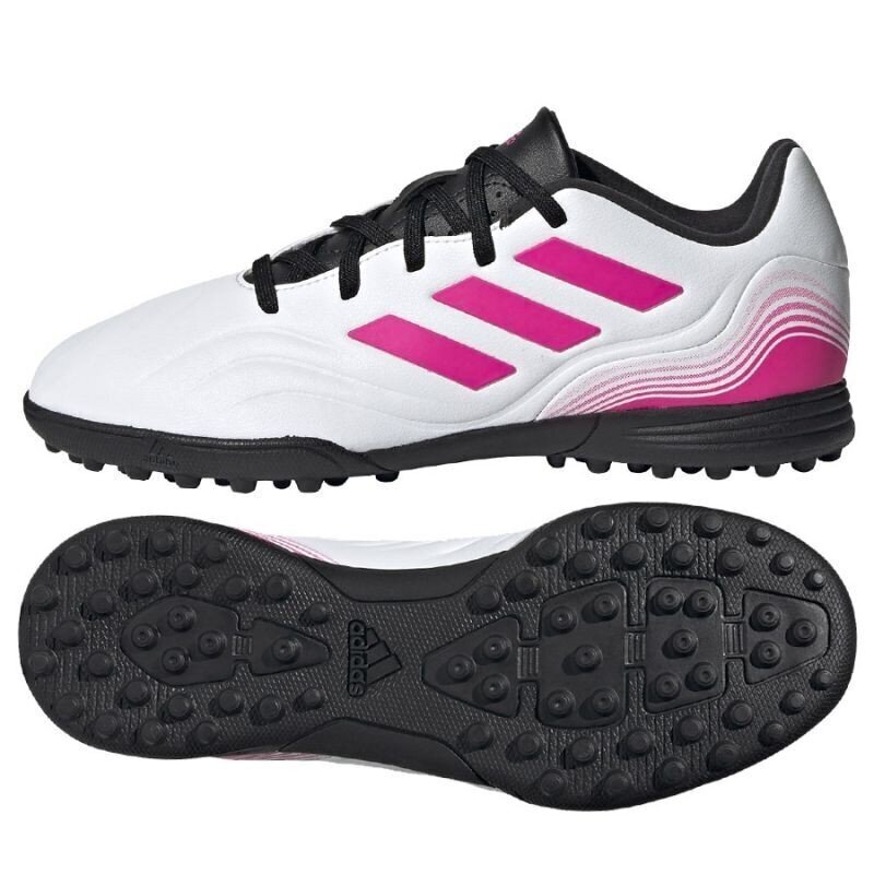 Poiste jalgpallijalatsid Adidas Copa Sense 3 TF Jr FX1975, valged hind ja info | Jalgpallijalatsid | kaup24.ee