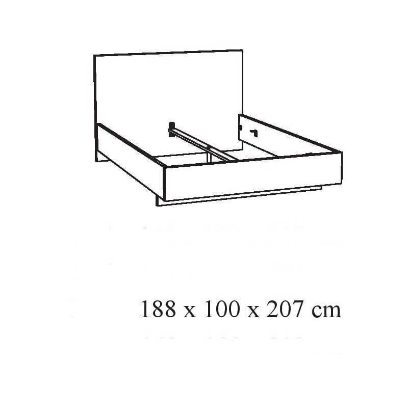 Voodi Helga, 90x200 cm hind ja info | Voodid | kaup24.ee