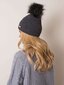 RUE PARIS Tumehall tutiga müts цена и информация | Naiste mütsid ja peapaelad | kaup24.ee