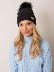 черная зимняя шапка rue paris цена и информация | Женские шапки | kaup24.ee