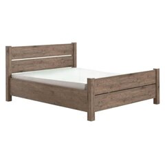 Кровать Isa, имитация белого дуба цена и информация | Кровати | kaup24.ee