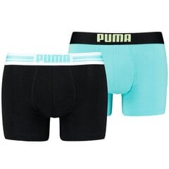 Meeste aluspüksid Puma Placed Logo Boxer 2P M 906519 10, 2 tk цена и информация | Мужские трусы | kaup24.ee