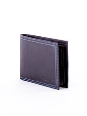 мужской черный кожаный кошелек с элегантной синей кромкой цена и информация | Мужские кошельки | kaup24.ee