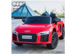 Elektriline sportauto lastele Audi R8 Spyder, punane hind ja info | Laste elektriautod | kaup24.ee