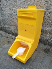 Ящик для песка/соли, цвет - желтый, 63 л цена и информация | Уличные контейнеры, контейнеры для компоста | kaup24.ee