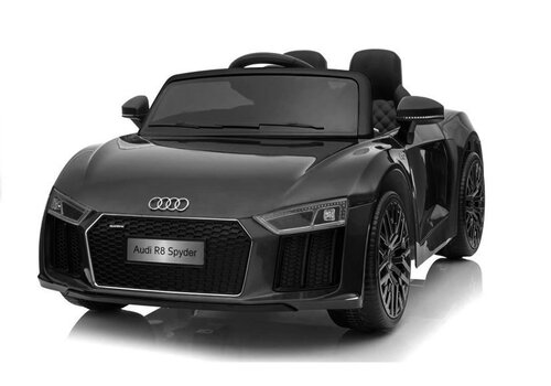 Elektriline sportauto lastele Audi R8 Spyder, must hind ja info | Laste elektriautod | kaup24.ee