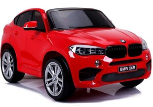 Электрический внедорожник BMW X6M, светло-красный цена и информация | Электромобили для детей | kaup24.ee