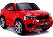 Elektriline maastur BMW X6M, helepunane цена и информация | Laste elektriautod | kaup24.ee