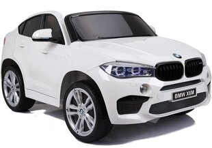 Elektriline maastur BMW X6M, valge hind ja info | Laste elektriautod | kaup24.ee