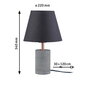 Lauavalgusti Paulmann Neordic Tem 1-lamp riidest varjundiga grey/copper/concrete Ilma lambita, max. 20 w E27 цена и информация | Laualambid | kaup24.ee