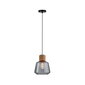 Rippvalgusti Paulmann Elia 1-lamp Suitsuklaas/kork/must Ilma lambita, max. 20 w E27 920053424 цена и информация | Laelambid | kaup24.ee