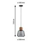 Rippvalgusti Paulmann Elia 1-lamp Suitsuklaas/kork/must Ilma lambita, max. 20 w E27 920053424 hind ja info | Laelambid | kaup24.ee