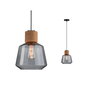 Rippvalgusti Paulmann Elia 1-lamp Suitsuklaas/kork/must Ilma lambita, max. 20 w E27 920053424 цена и информация | Laelambid | kaup24.ee