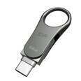 Silicon Power memory USB Mobile C80 64GB USB 3.0 Type-C Silver