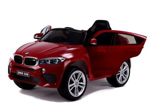 Электрический внедорожник для детей BMW X6M, окрашенный красный цена и информация | Электромобили для детей | kaup24.ee