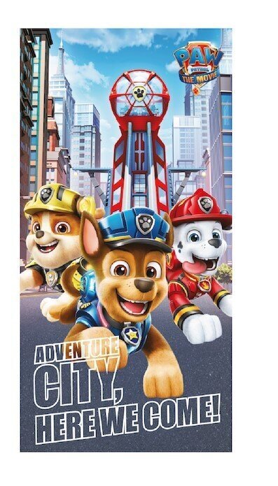 Rannarätik Paw Patrol PP302, 70 x 140 cm цена и информация | Rätikud, saunalinad | kaup24.ee