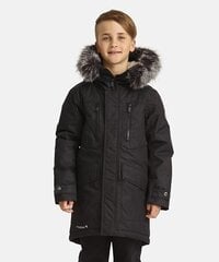 Huppa poiste talveparka DAVID, must цена и информация | Зимняя одежда для детей | kaup24.ee