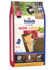 Корм для взрослых собак мелких пород Bosch Petfood MINI ADULT Lamb & Rice, 1 кг цена и информация | Сухой корм для собак | kaup24.ee