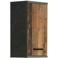 Настенный шкаф Veris, серый/винтажный дуб цена и информация | Шкафчики для ванной | kaup24.ee