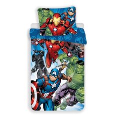 Voodipesukomplekt Avengers Brands 02, 140 x 200 cm + padjapüür 70 x 90 cm цена и информация | Постельное белье | kaup24.ee