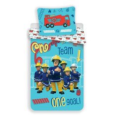 Комплект постельного белья  Fireman Sam Team, 140 x 200 см + наволочка 70 x 90 см цена и информация | Детское постельное бельё | kaup24.ee