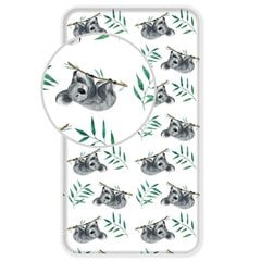 Kummiga voodilina Koala, 90 x 200 + 25 cm цена и информация | Простыни | kaup24.ee