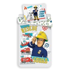 Beebi voodipesukomplekt Fireman Sam Rescue Squad Baby, 100 x 135 cm + padjapüür 40 x 60 cm hind ja info | Beebide ja laste voodipesu | kaup24.ee