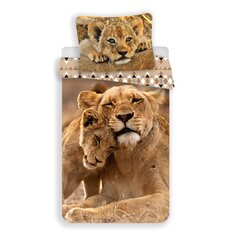 Voodipesukomplekt Lion Cubs, 140 x 200 cm + padjapüür 70 x 90 cm hind ja info | Voodipesukomplektid | kaup24.ee