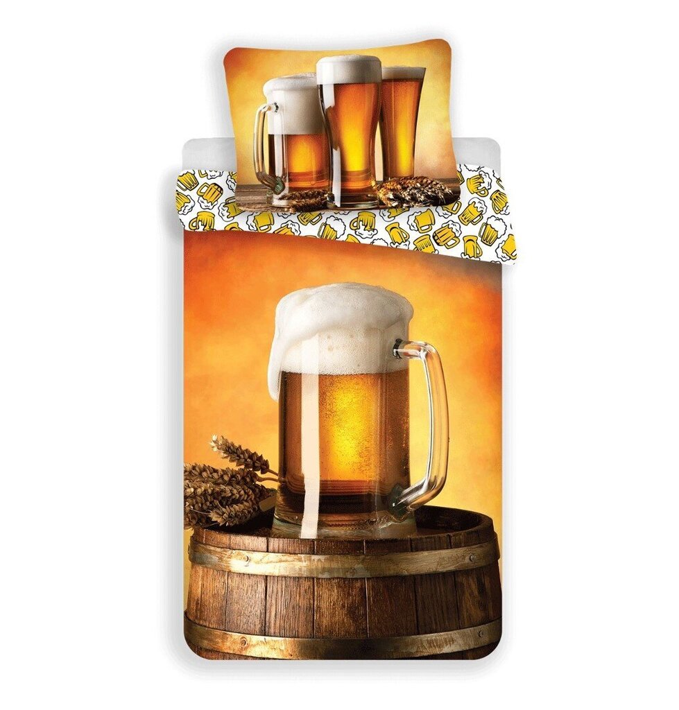 Voodipesukomplekt Beer, 140 x 200 cm + padjapüür 70 x 90 cm hind ja info | Voodipesukomplektid | kaup24.ee
