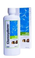 CHLOREXYDERM SHAMPOO 4% 250ML цена и информация | Косметические средства для животных | kaup24.ee