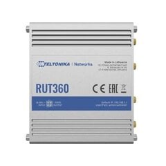 Teltonika Industrial Cellular Router RUT360 LTE CAT6 1 x LAN ports, 10 цена и информация | Маршрутизаторы (роутеры) | kaup24.ee